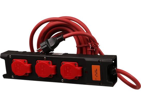 Kelfort Contactblok nylon met kabel H07M-F 3delig 5M 3X2,5