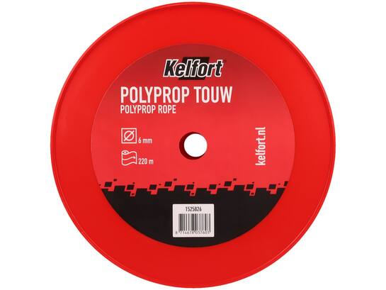 Kelfort Touw polyprop oranje 6 MM
