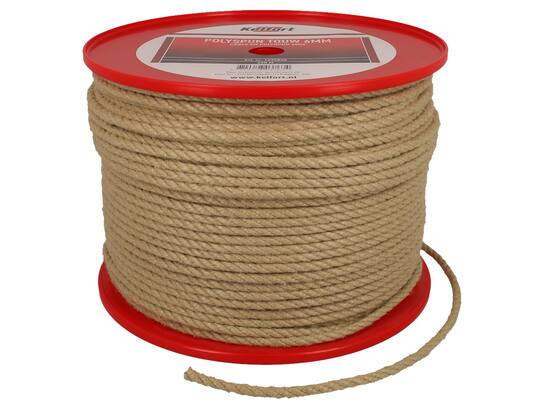 Kelfort Touw polyspun geel 6 MM