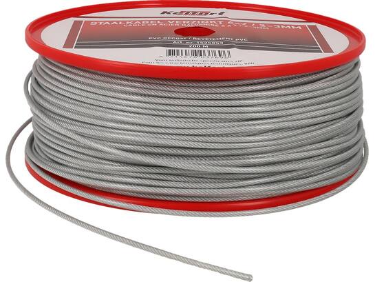 Kelfort Staalkabel geg 6x7 pvc gecoat 2-3 MM