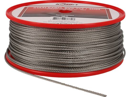 Kelfort Staalkabel RVS 7x7 3 MM