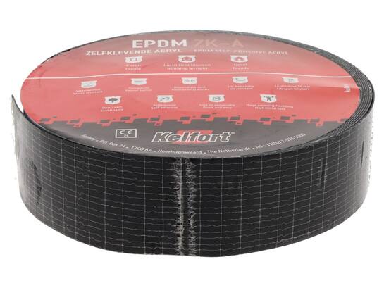 Kelfort EPDM folie zwart ZK-acryl 150 mmX20 meter