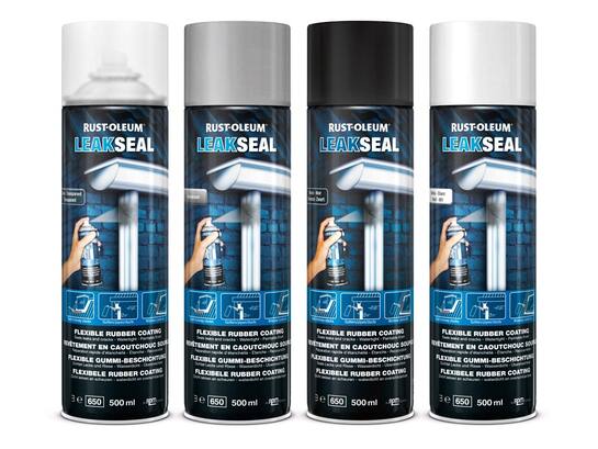 Rustoleum Rubber coating flexibel zwart LEAKSEAL 500 ML
