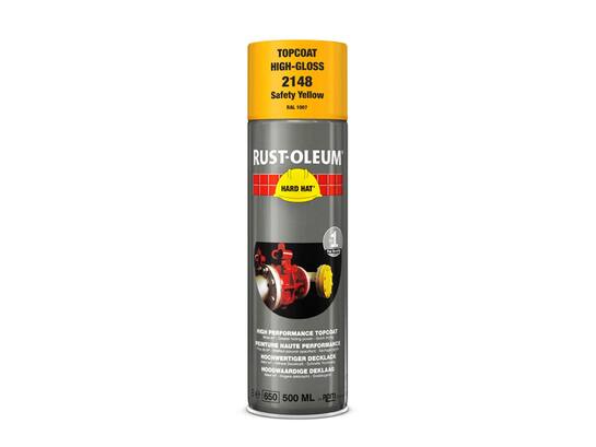 Rustoleum Spray lak veiligheidsgeel RAL 1007 HARD HAT 500 ML