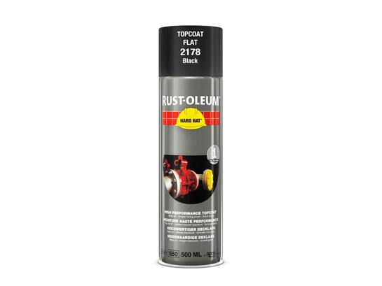 RUSTOLEUM Spray lak mat zwart HARD HAT 500 ML