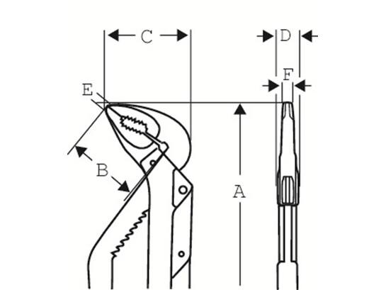 BAHCO Waterpomptang 8224 250 MM