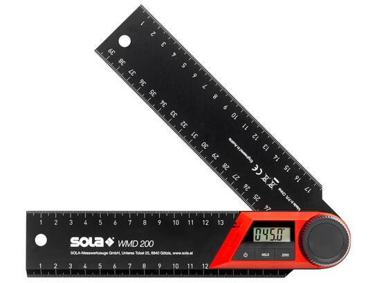 SOLA Hoekmeter digitaal WMD 200 200MM