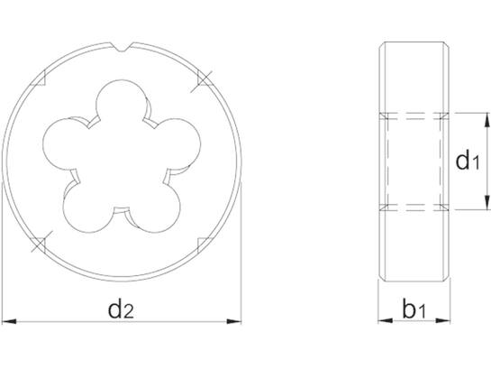 I-Tools Ronde snijplaat HSS 27.100B / 1 stuks M12