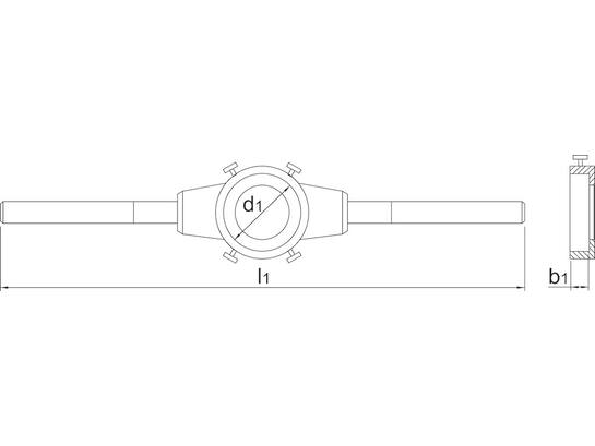 I-Tools Snijplaathouder 81.910Q / 1 stuks 20 X 7 MM