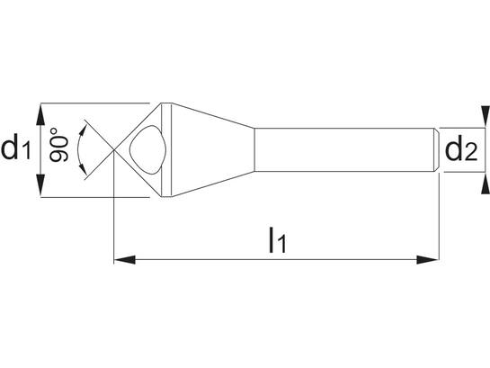 Phantom Verzinkboor 90 gr. 42.500Q / 1 stuks 20MM