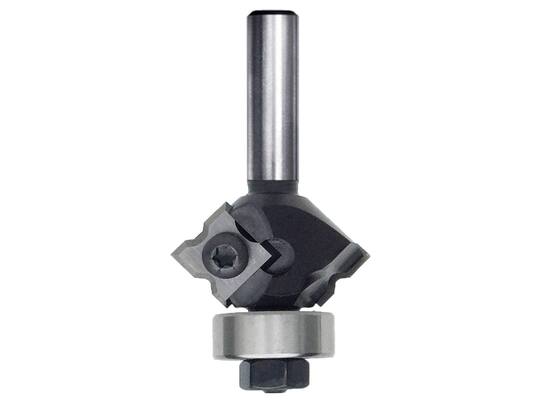 TRASCO Keermesfase-/afrondfrees met lager HM 45GR./R1/R2/R3 8 MM