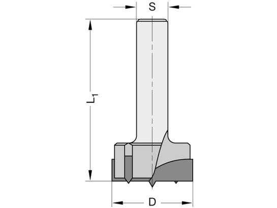 Trasco Cilinderkopboor HM 30 MM L=65