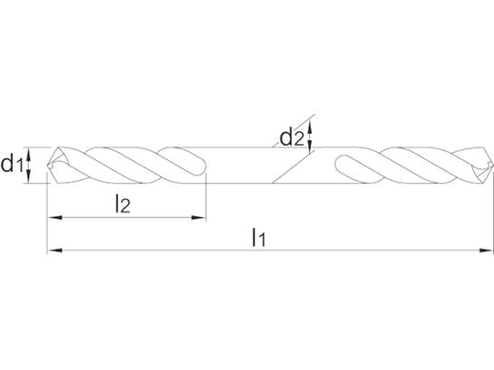 Phantom Spiraalboor dubbelzijdig HSS 11.145 3.3X11.2MM