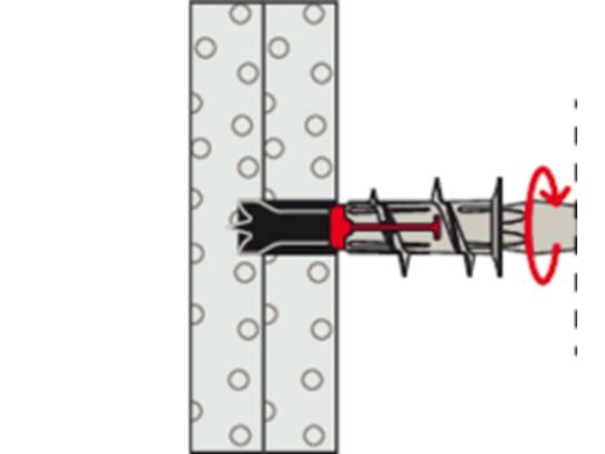 Fischer Gipsplaatplug DUOBLADE 44MM 40st