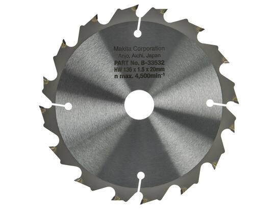 MAKITA Cirkelzaagblad Hout / 16T 136X20X1.5