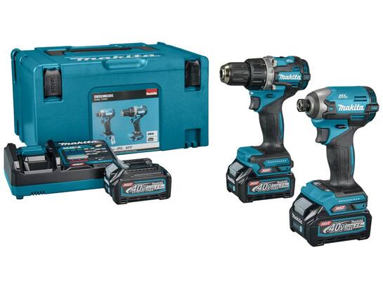 Makita combiset boren/(slag)schroeven in Mbox DK0198G201 40V/2,5AH/3X