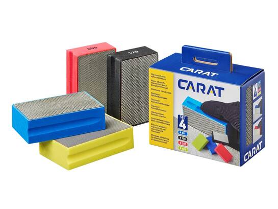 Carat Handschuurblokset diamant 4-delig