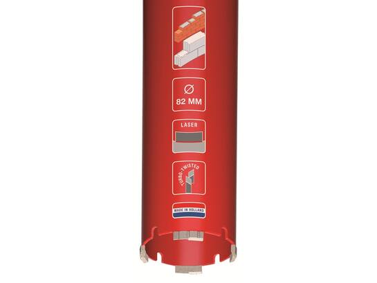 Carat Diamantboor voor baksteen NASTROC 132X300/M3