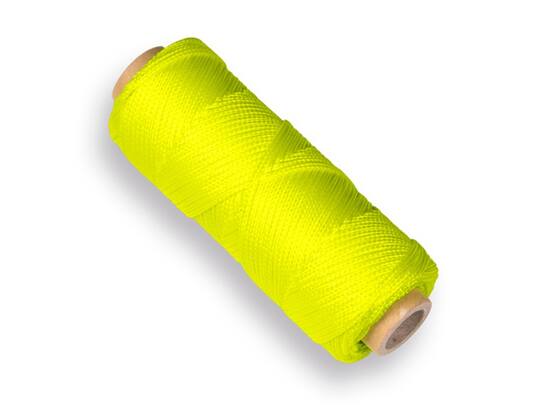 LABORA Uitzetkoord gevlochten NYLON FLUORICEREND 50 M