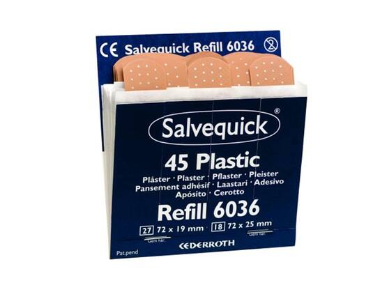 Salvequick Pleister plastic 6036 6X45stuks 6st