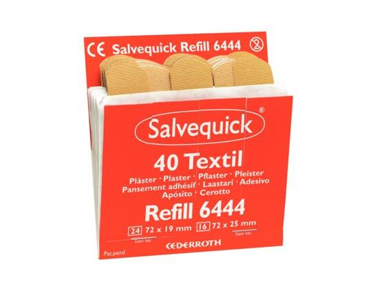 Salvequick Pleister textile 6444 6X40stuks 6st