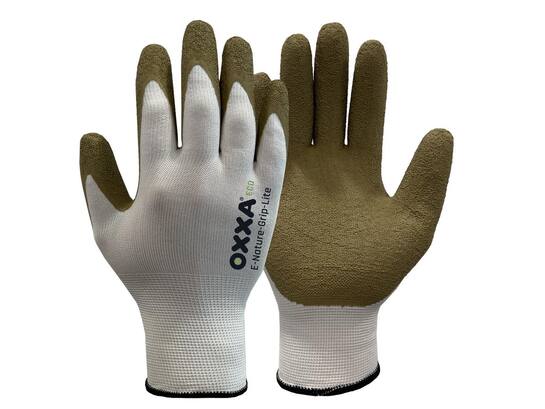 OXXA Werkhandschoen olijfgroen/wit E-Nature-Grip-Lite 52-025 11/XXL