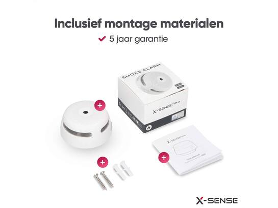 X-SENSE Rookmelder Draadlooskoppelbaar 500.XS01.W 3V