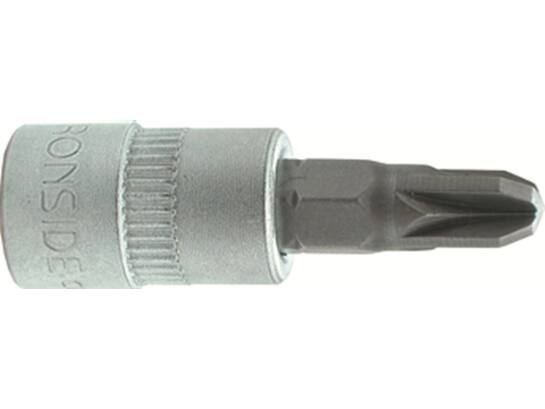 Ironside Dopsleutelschroevendraaier chroom 1/4 philips pz1