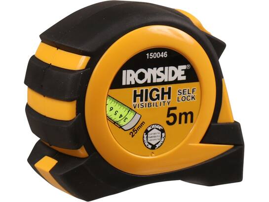 Ironside Rolbandmaat professioneel kunststof 5 meter-25 mm