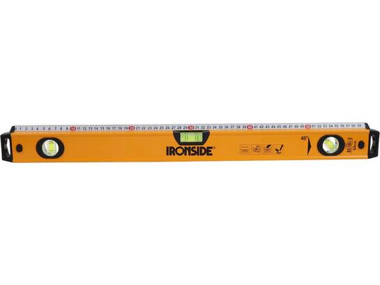 Ironside Waterpas aluminium met lineaal torpedo 60cm