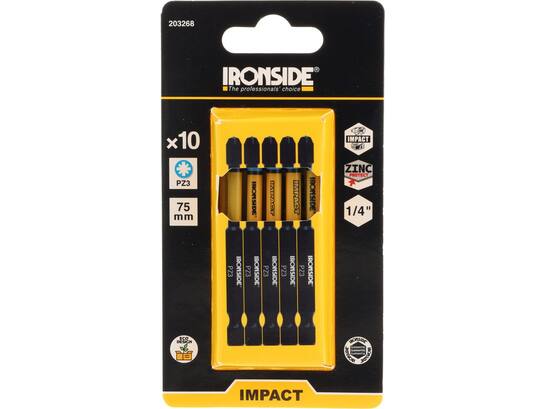Ironside Bit 1/4 impact S2 10 stuks pz3-75 mm
