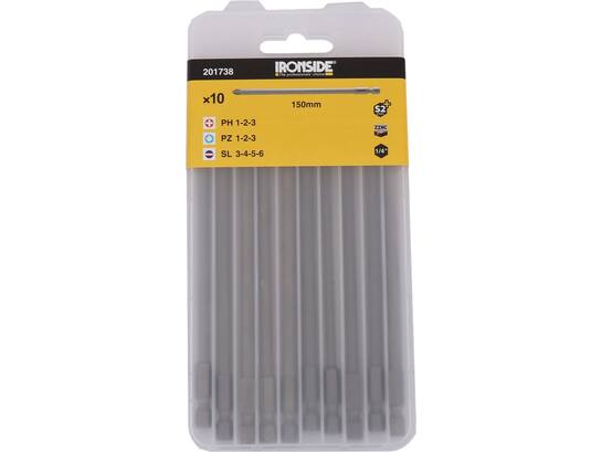 IRONSIDE Bitset PH-PZ-SL 10-DELIG 150 MM
