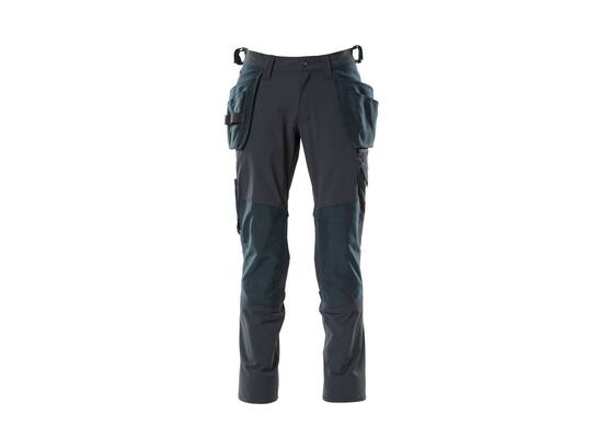 MASCOT Werkbroek stretch met knie- en spijkerza DONKERMARINE 90C58