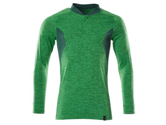 Mascot Poloshirt met lange mouwen helder groen/groen S ONE