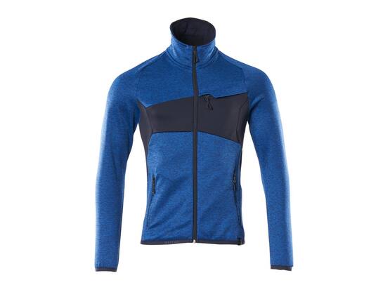 Mascot Fleecetrui met rits helder blauw/donkermarine 3XL