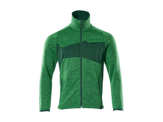 Mascot Gebreide trui met rits helder groen/groen 2XL