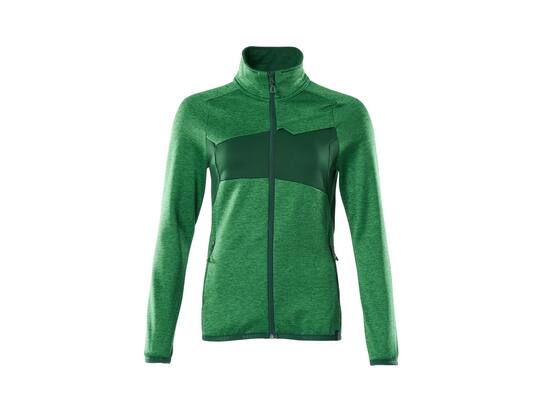 Mascot Fleecetrui met rits dames helder groen/groen M
