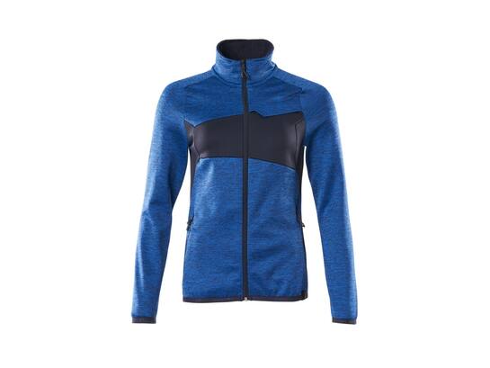 Mascot Fleecetrui met rits dames helder blauw/donkermarine 2XL