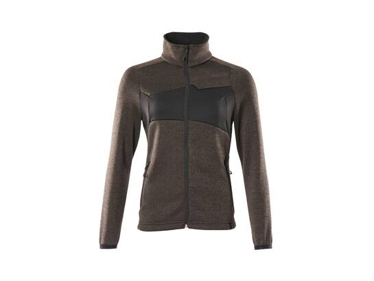 Mascot Gebreide trui met rits dames donkerantraciet/zwart 2XL