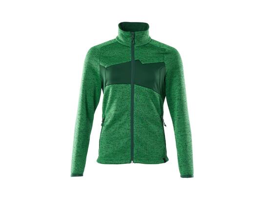 Mascot Gebreide trui met rits dames helder groen/groen 3XL