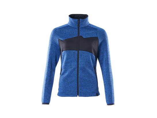 Mascot Gebreide trui met rits dames helder blauw/donkermarine L