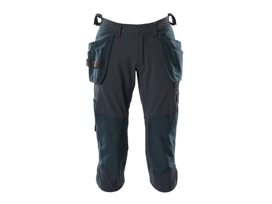 MASCOT Driekwart broek stretch met knie- en spi DONKERMARINE C47
