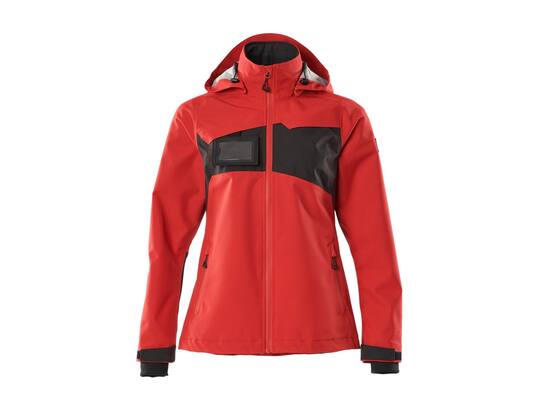 Mascot Shelljack waterdicht dames signaalrood/zwart 3XL