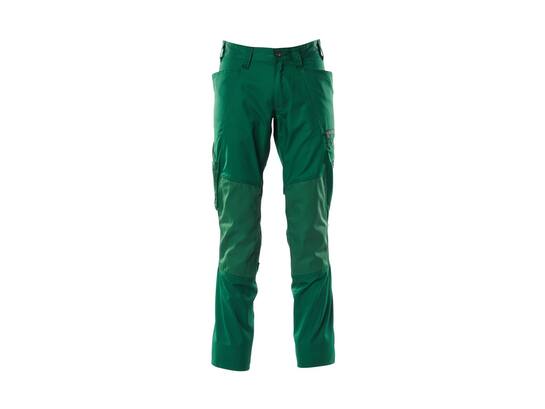 Mascot Werkbroek stretch met kniezakken groen 82C42