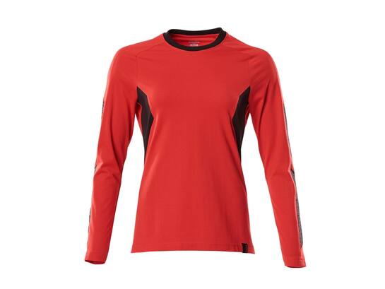 Mascot T-shirt met lange mouwen dames signaalrood/zwart 3XLONE