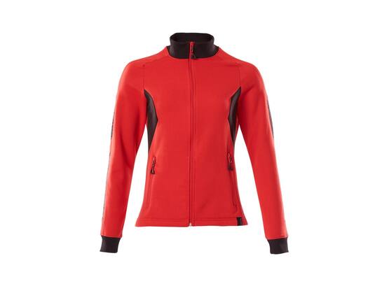 Mascot Sweatshirt met rits dames signaalrood/zwart XL ONE