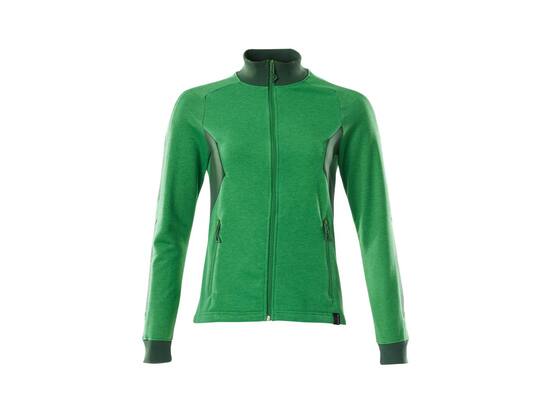 Mascot Sweatshirt met rits dames helder groen/groen S ONE