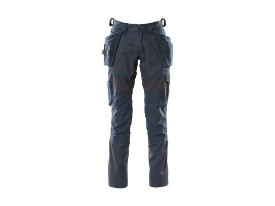 MASCOT Werkbroek stretch panelen met knie- en s DONKERMARINE 82C64