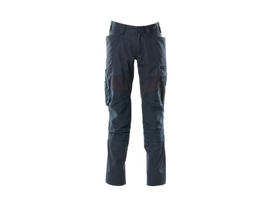 Mascot Broek stretch panelen met kniezakken donkermarine 76C56