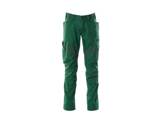 Mascot Broek stretch panelen met kniezakken groen 76C46